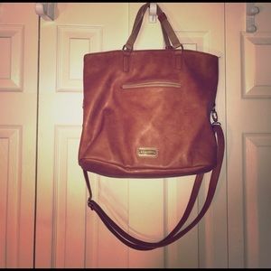 Big Buddha Big Brown Leather Purse